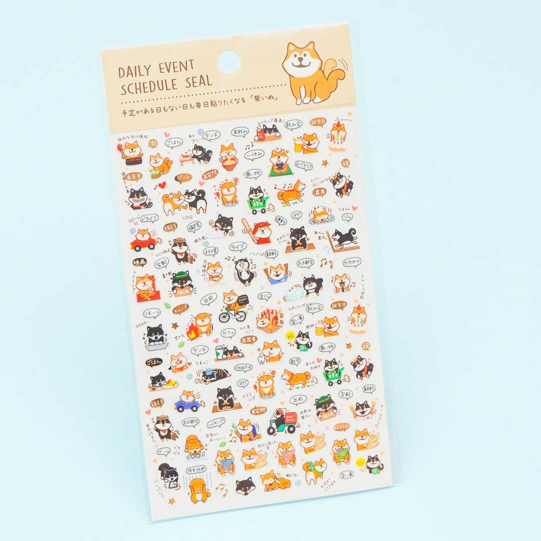Shiba Inu Everyday Schedule Stickers