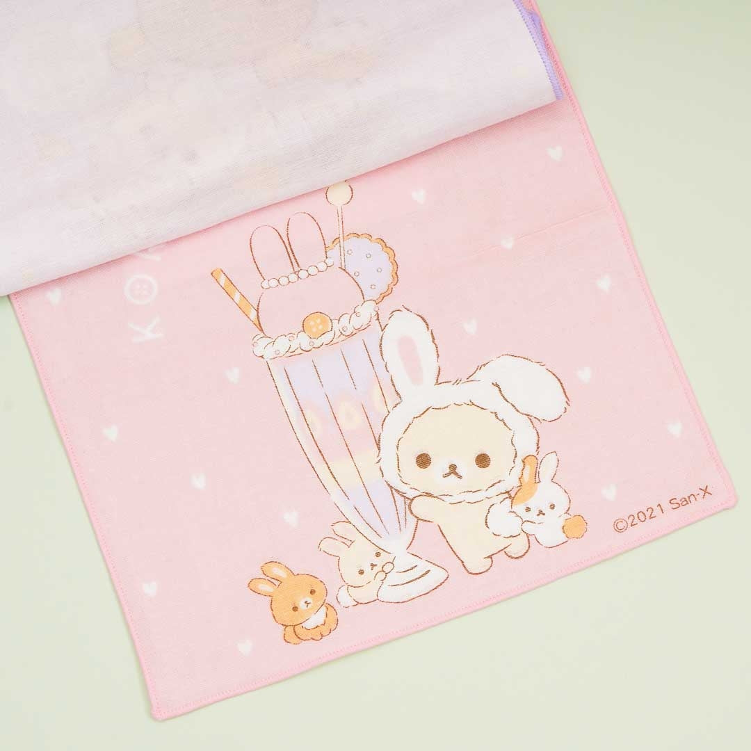Rilakkuma Sleepy Bunny Handkerchief Set