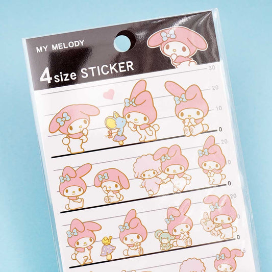 My Melody 4 Size Sticker Sheet