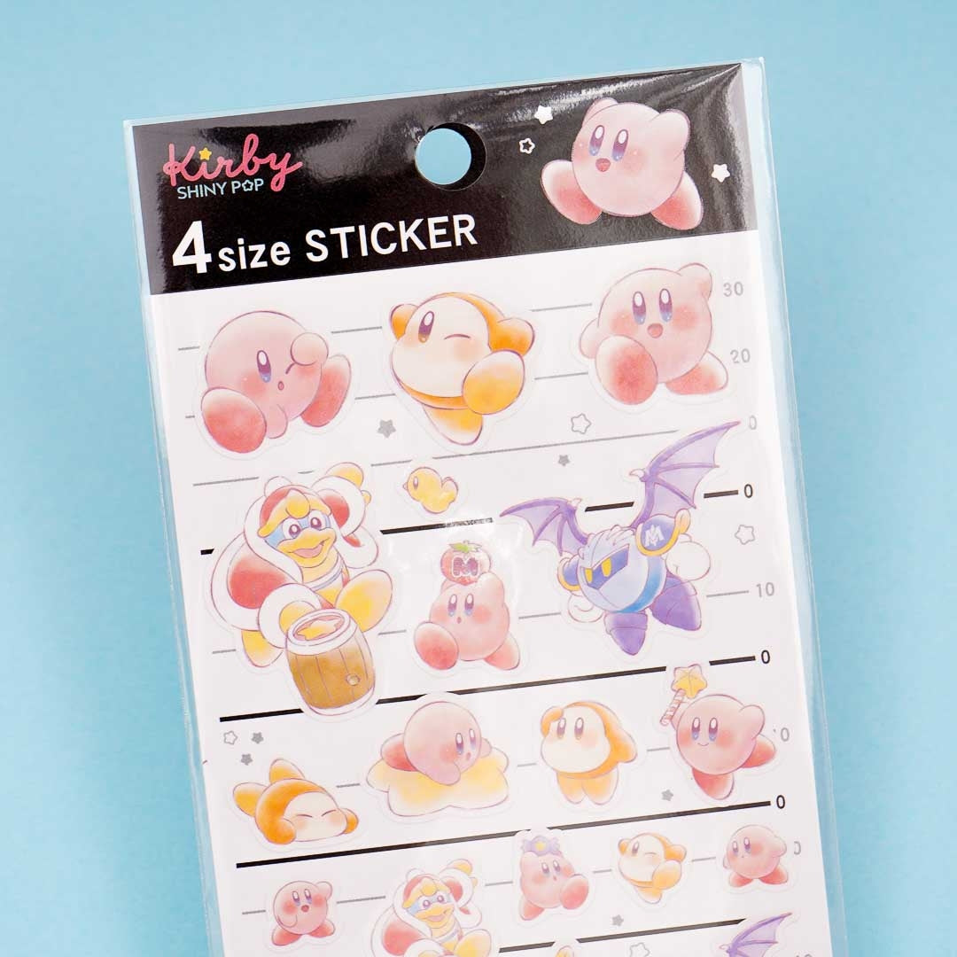 Kirby Shiny Pop 4 Size Sticker Sheet