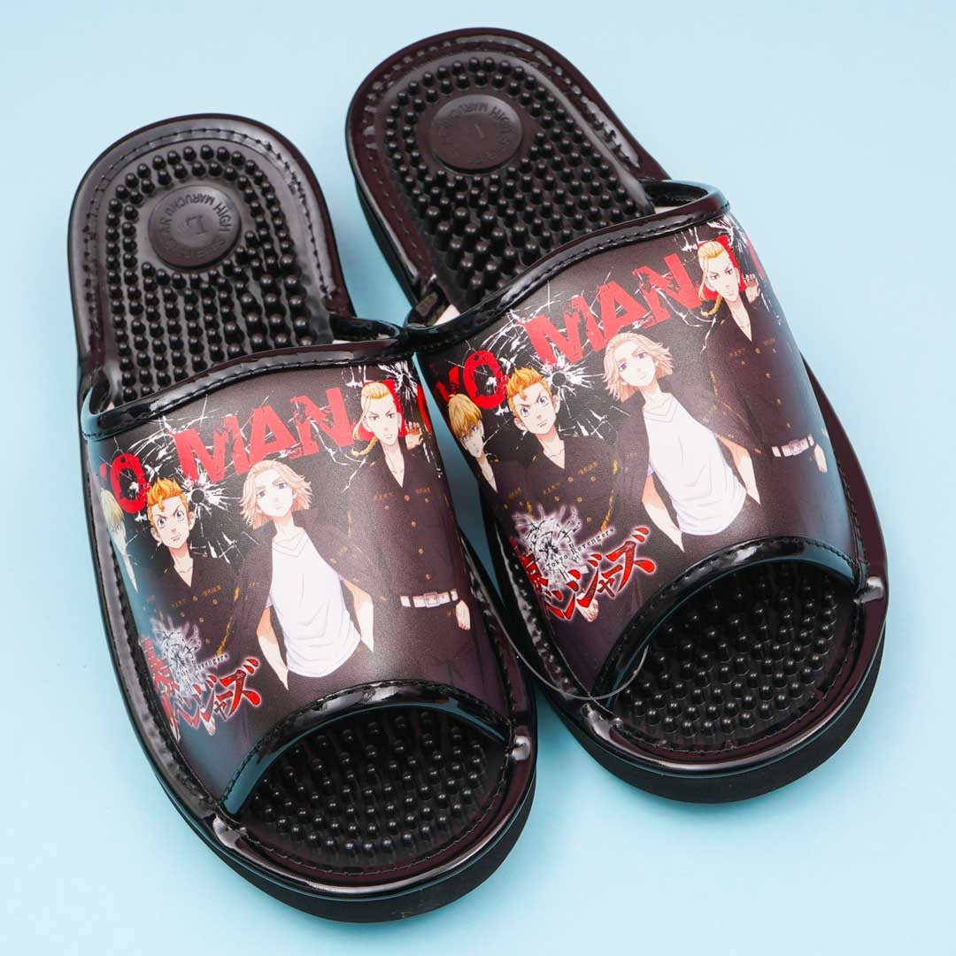 Tokyo Revengers Acupressure Sandals - Black / Large
