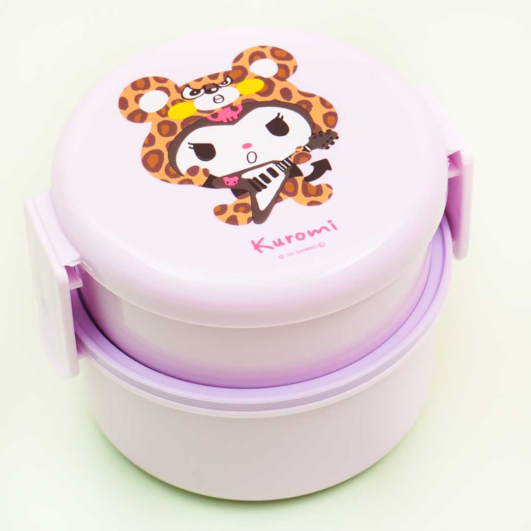 Kuromi Leopard Round Lunch Box