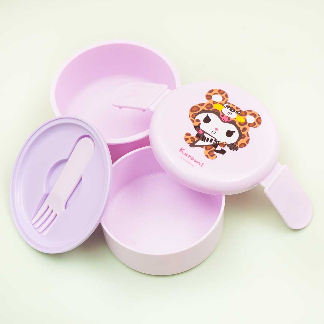 Kuromi Leopard Round Lunch Box