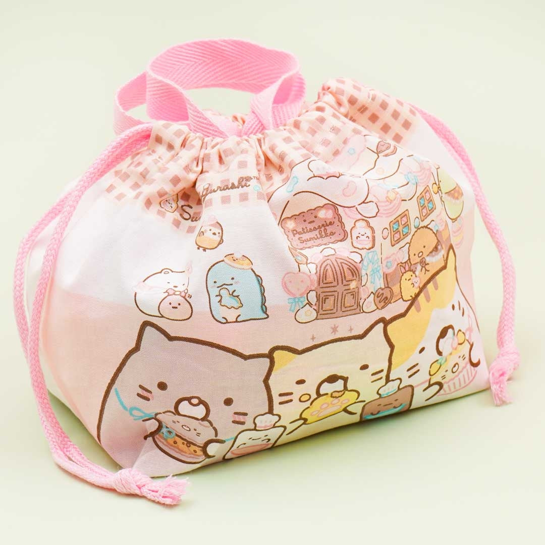 Sumikko Gurashi Gingerbread House Drawstring Lunch Bag