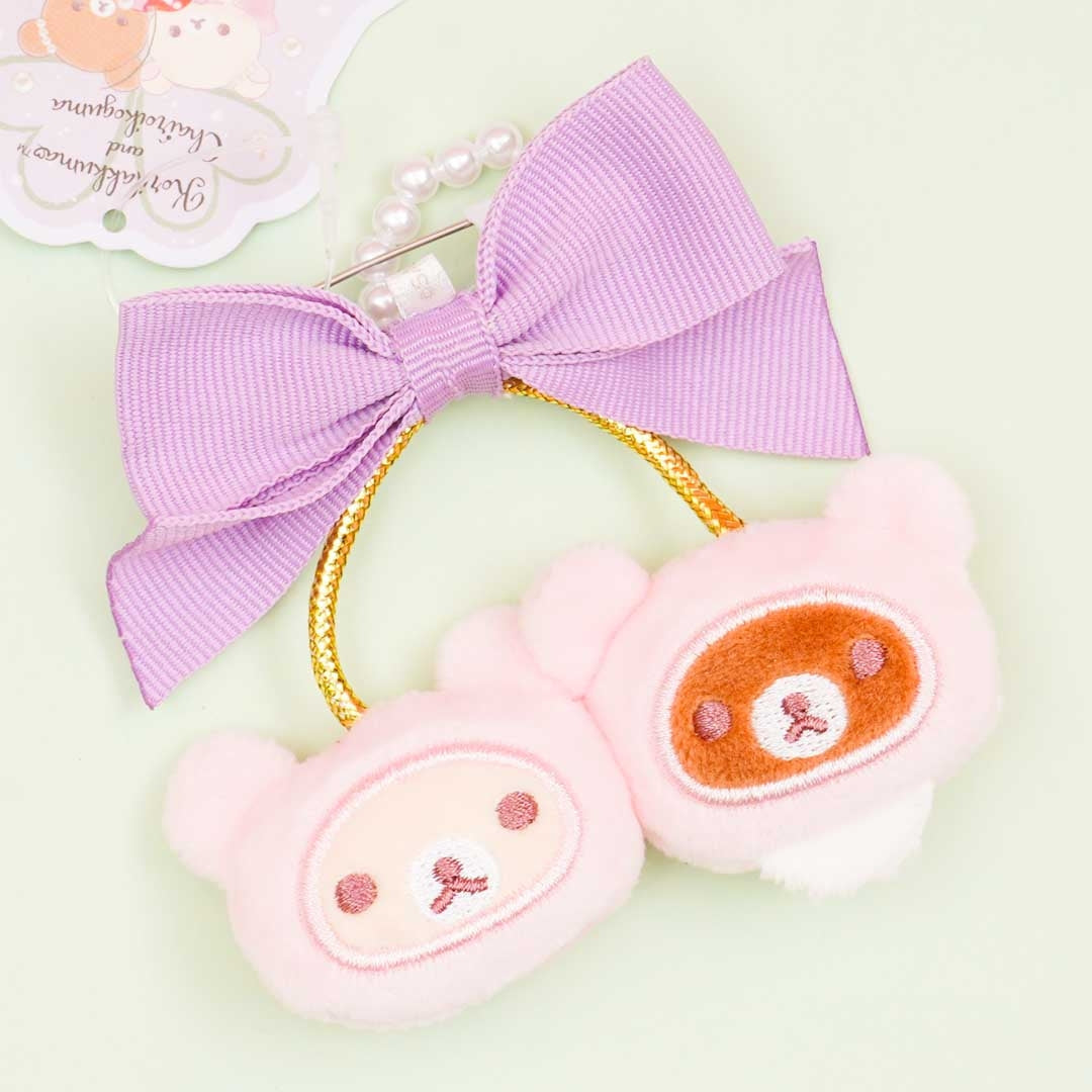 Rilakkuma Korikogu Jewel Cherry Plush Badge