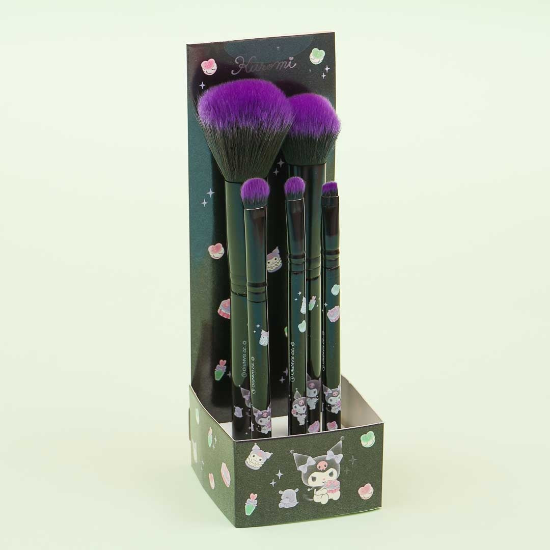 Kuromi Makeup Brush Set - 5 pcs