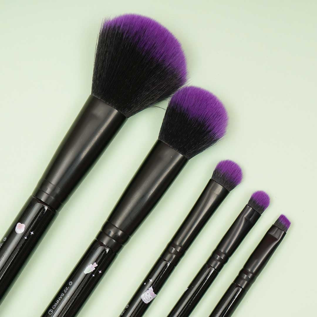 Kuromi Makeup Brush Set - 5 pcs