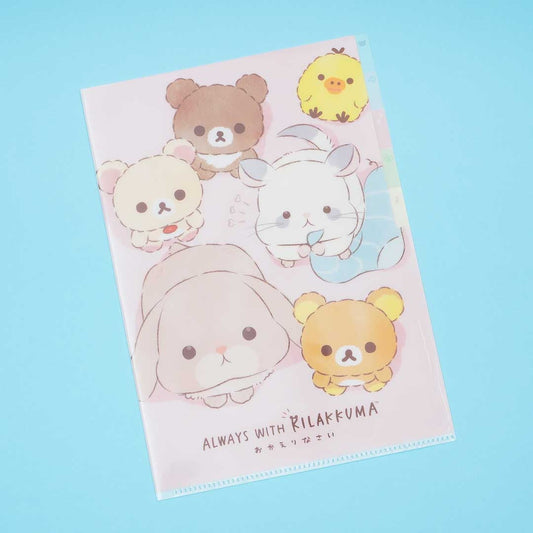 Always With Rilakkuma Multi-Pocket A4 File Folder