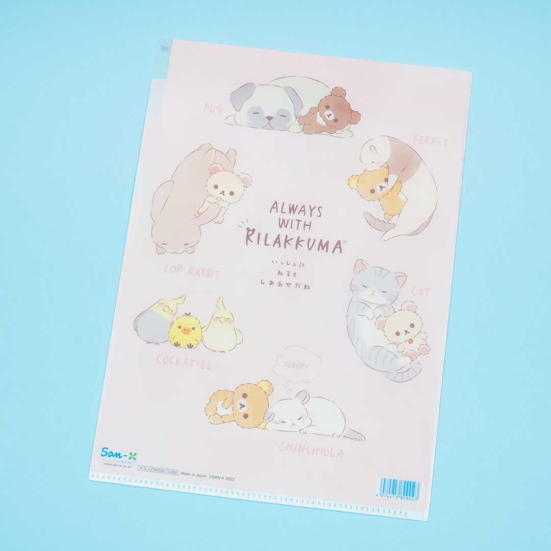 Always With Rilakkuma Multi-Pocket A4 File Folder