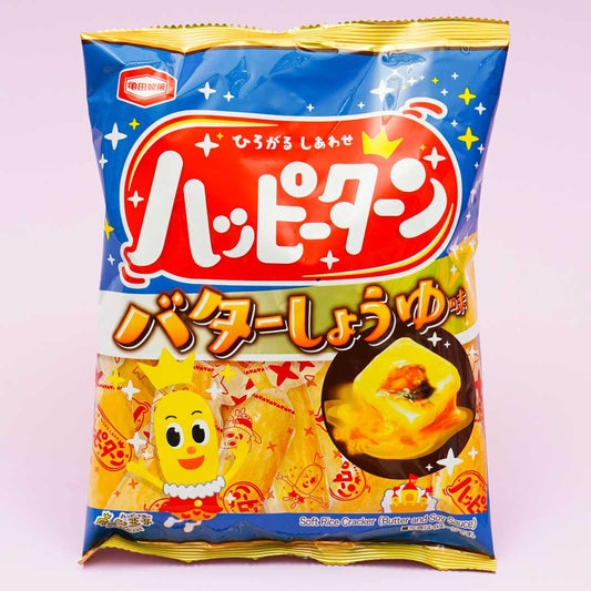 Kameda Happy Turn Rice Crackers - Butter Soy Sauce