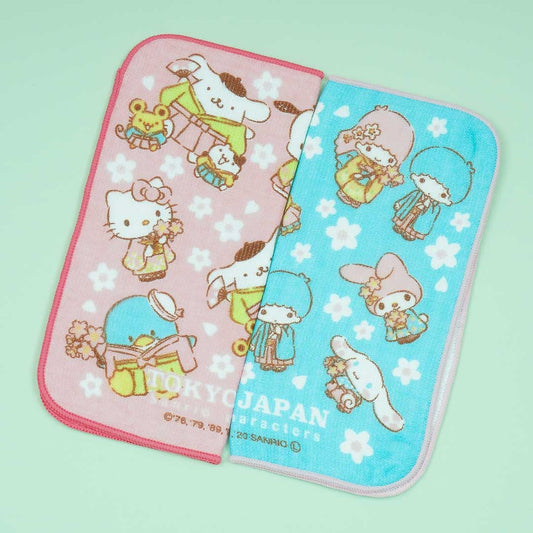 Sanrio Characters Sakura Festival Hand Towel Set - 2 pcs