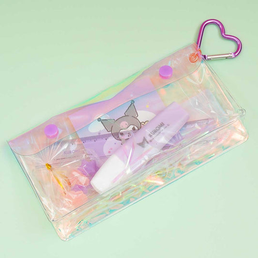 Kuromi Clear Pouch Stationery Set