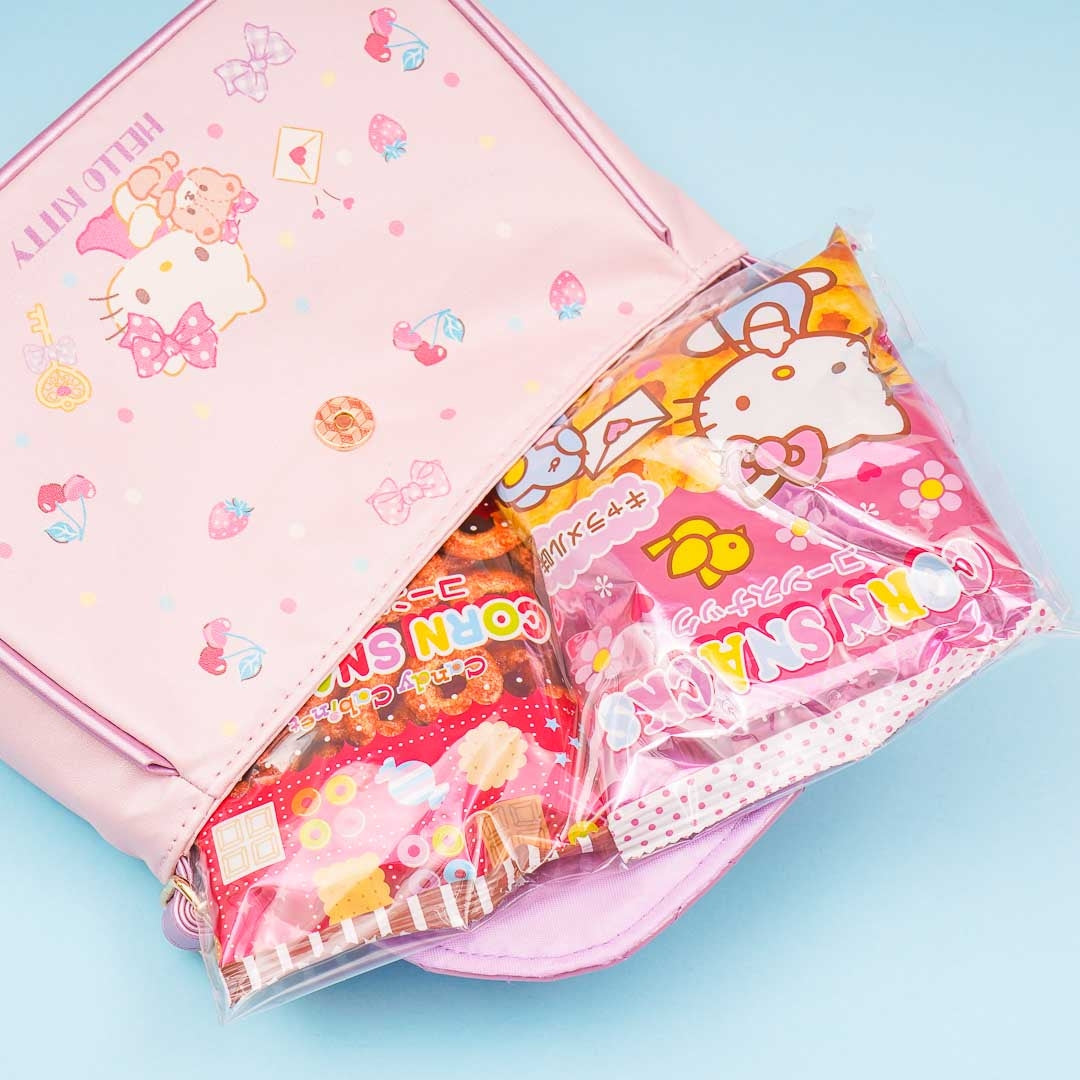 Hello Kitty Ribbons & Fruits Shoulder Bag With Snacks