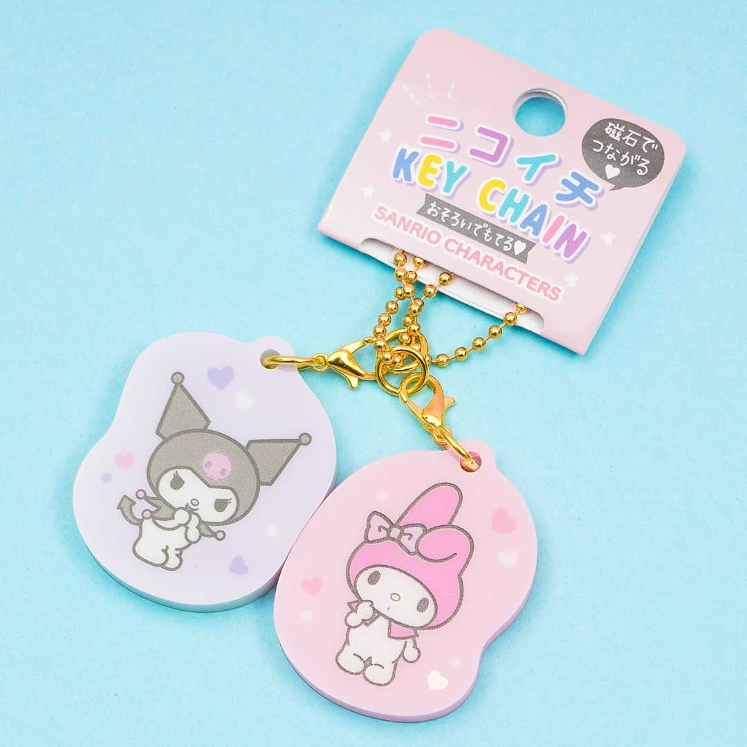 Kuromi & My Melody Nikoichi Keychain
