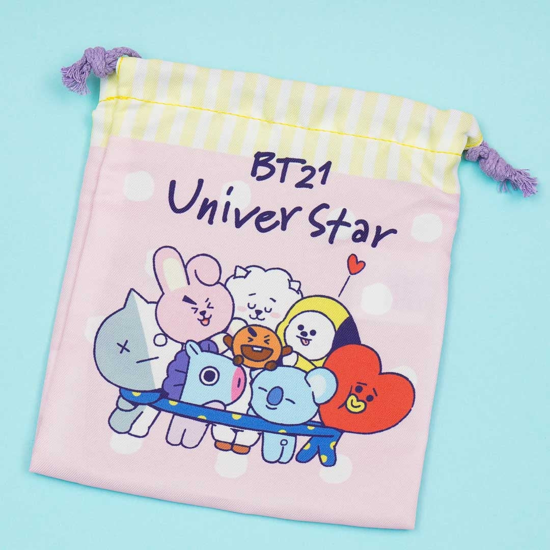 BT21 Universtar Drawstring Pouch