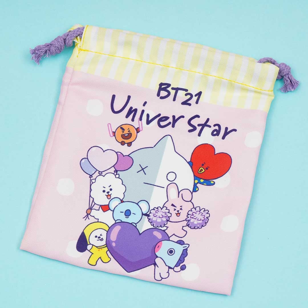 BT21 Universtar Drawstring Pouch