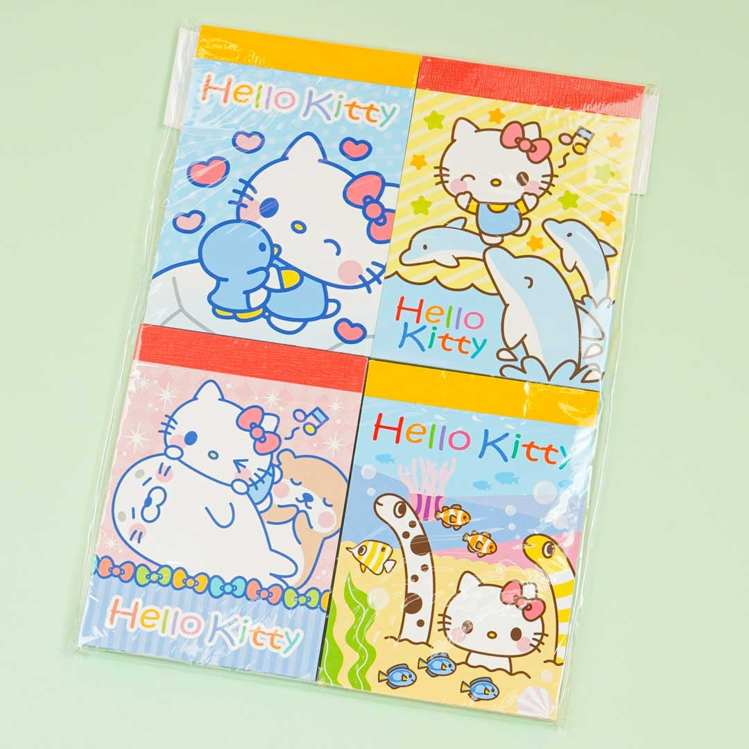 Hello Kitty Sea Friends B8 Memo Pad Set - 4 pcs