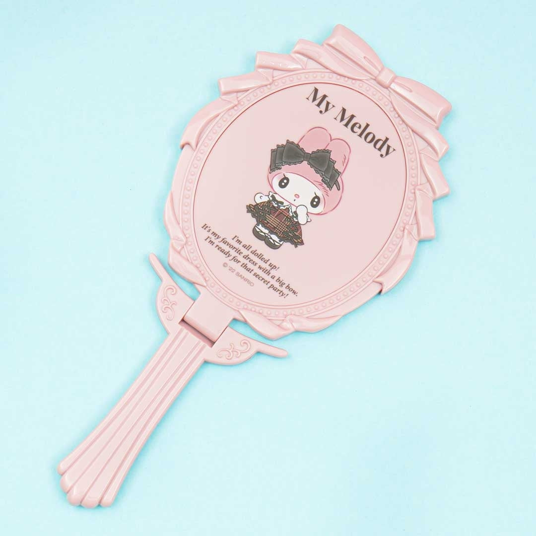 My Melody Plaid Love Hand Mirror