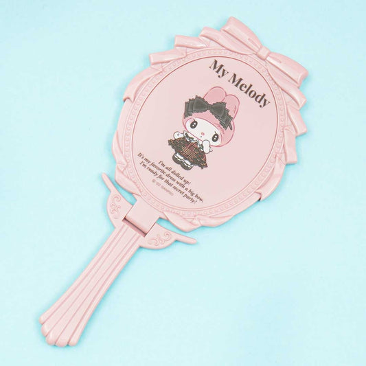 My Melody Plaid Love Hand Mirror