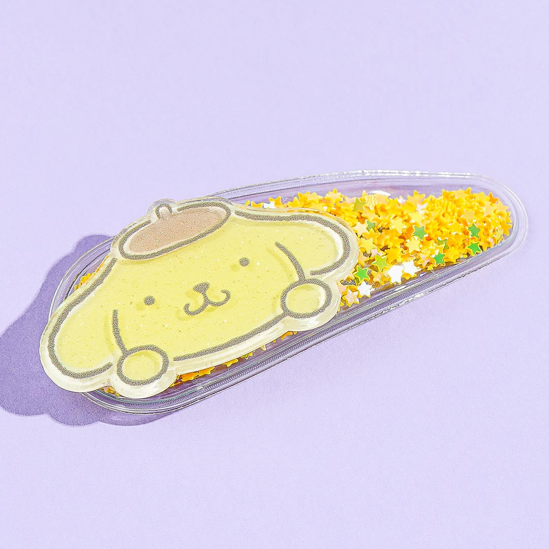 Pompompurin Kira Kira Clear Hair Clip