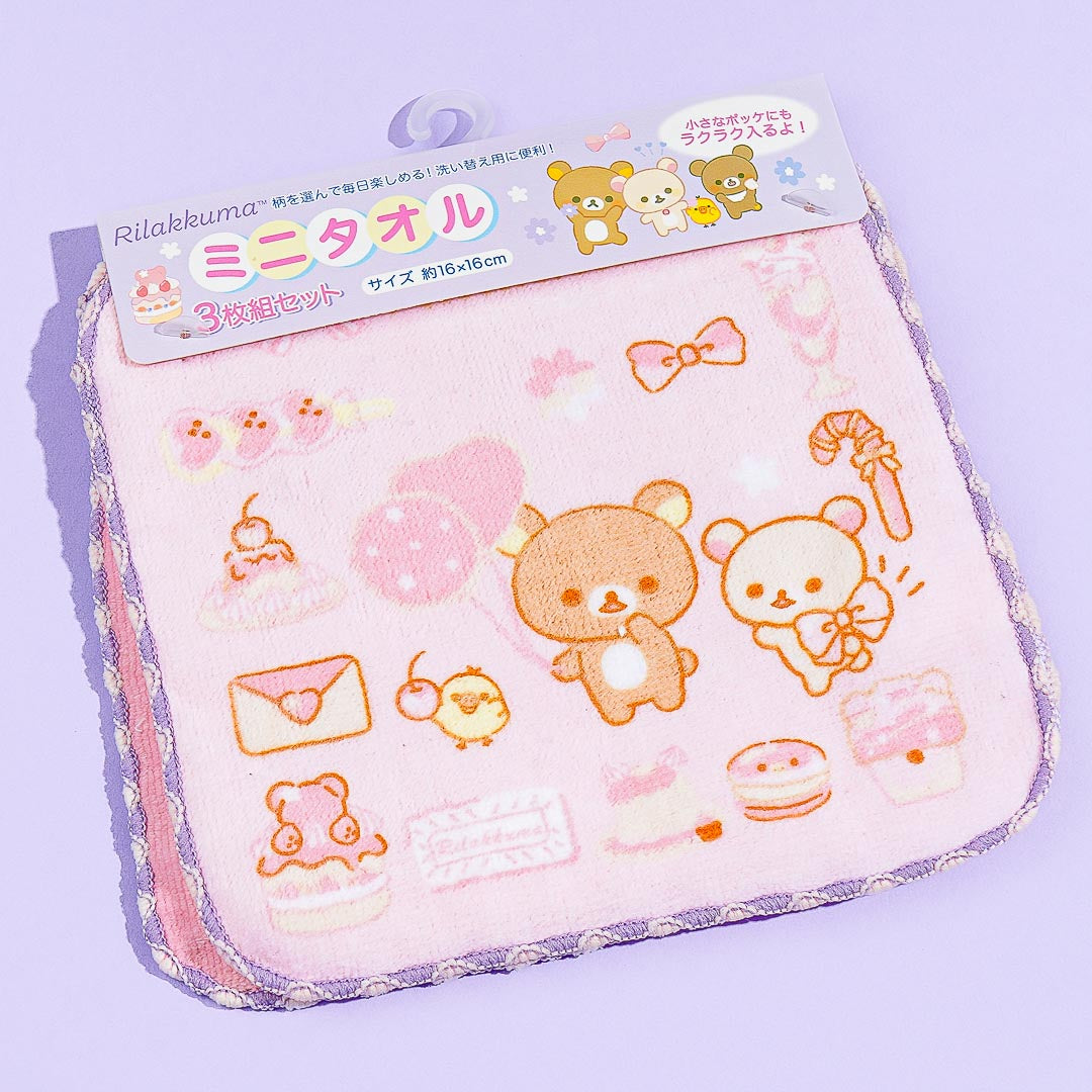 Rilakkuma Dessert Party Hand Towel Set