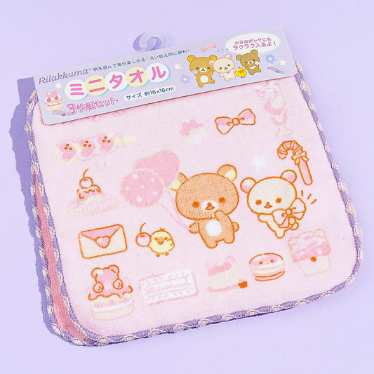 Rilakkuma Dessert Party Hand Towel Set