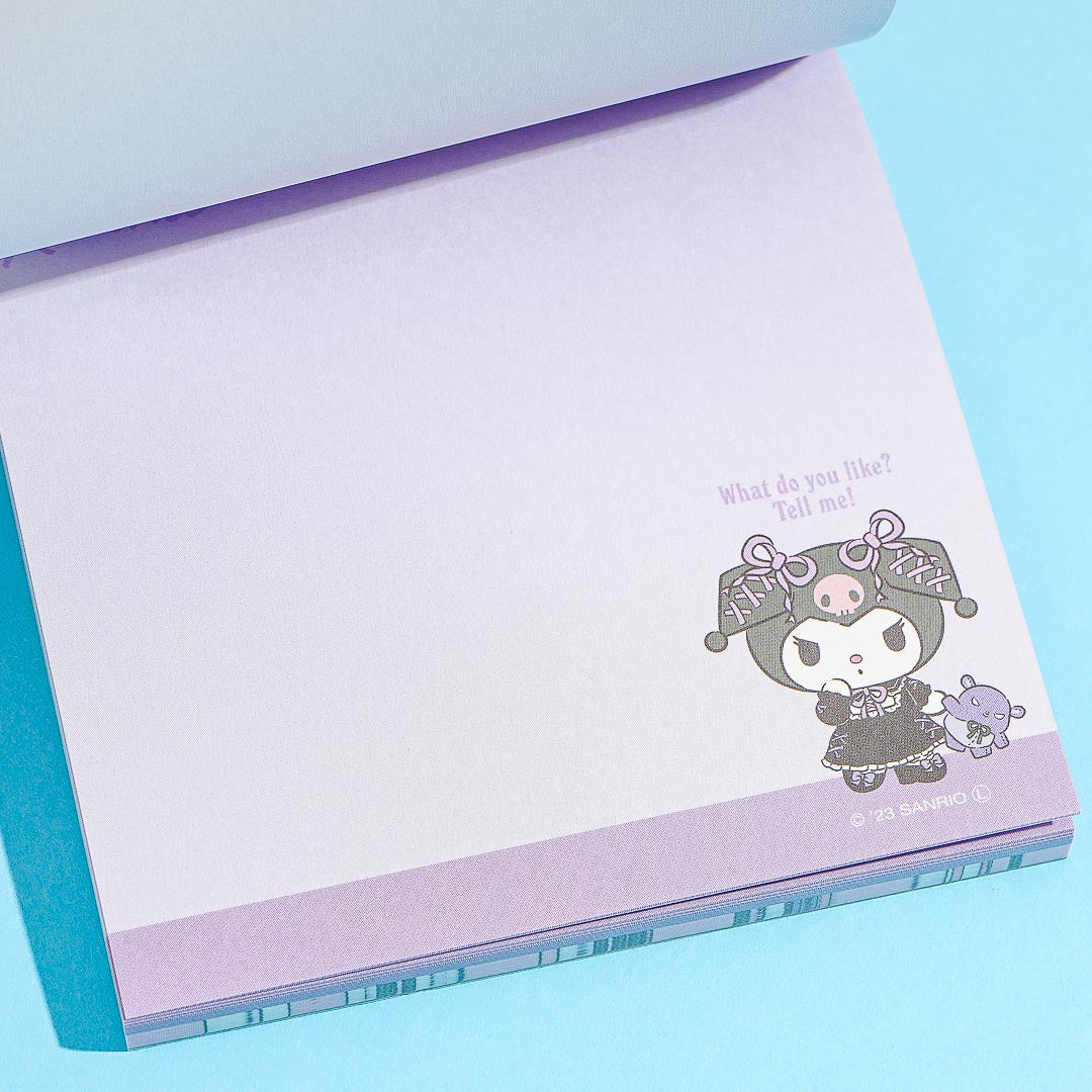 Kuromi Cheeky Sticker Memo Pad