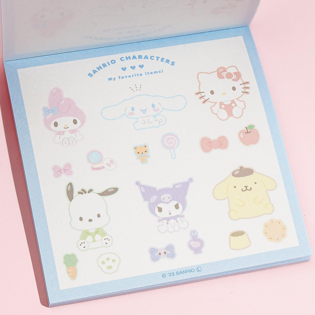Sanrio Characters Fave Sticker Memo Pad