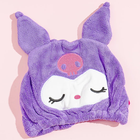Sleeping Kuromi Drying Towel Cap