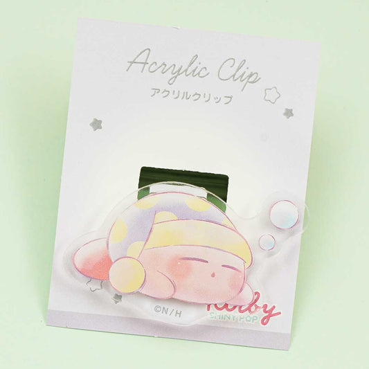 Kirby's Dream Land Sleeping Acrylic Clip