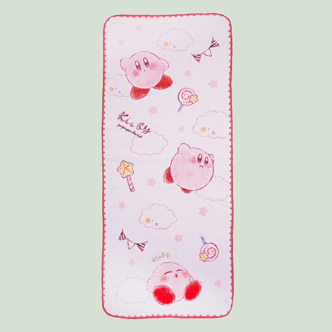 Kirby Cloud Land Face Towel