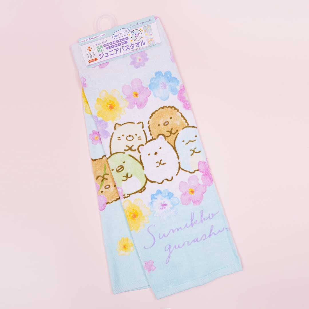 Sumikko Gurashi  Flowery Thin Bath Towel