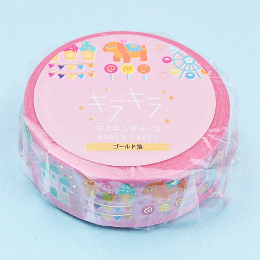 World Craft Glitter Theme Park Masking Tape