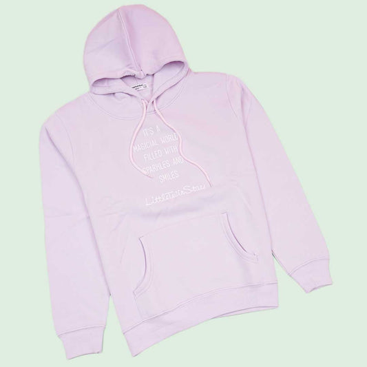Little Twin Stars Long-Sleeved Lavender Hoodie - L