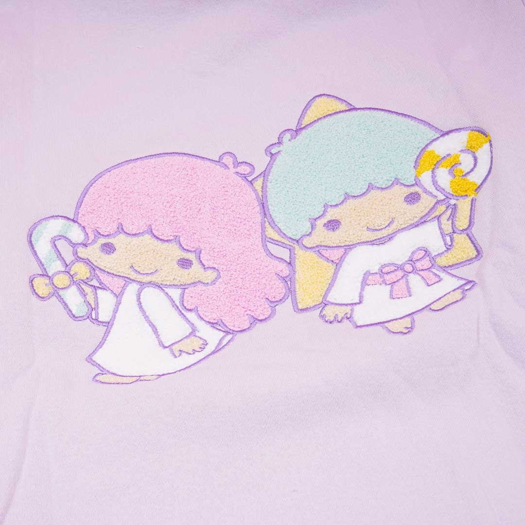 Little Twin Stars Long-Sleeved Lavender Hoodie - L