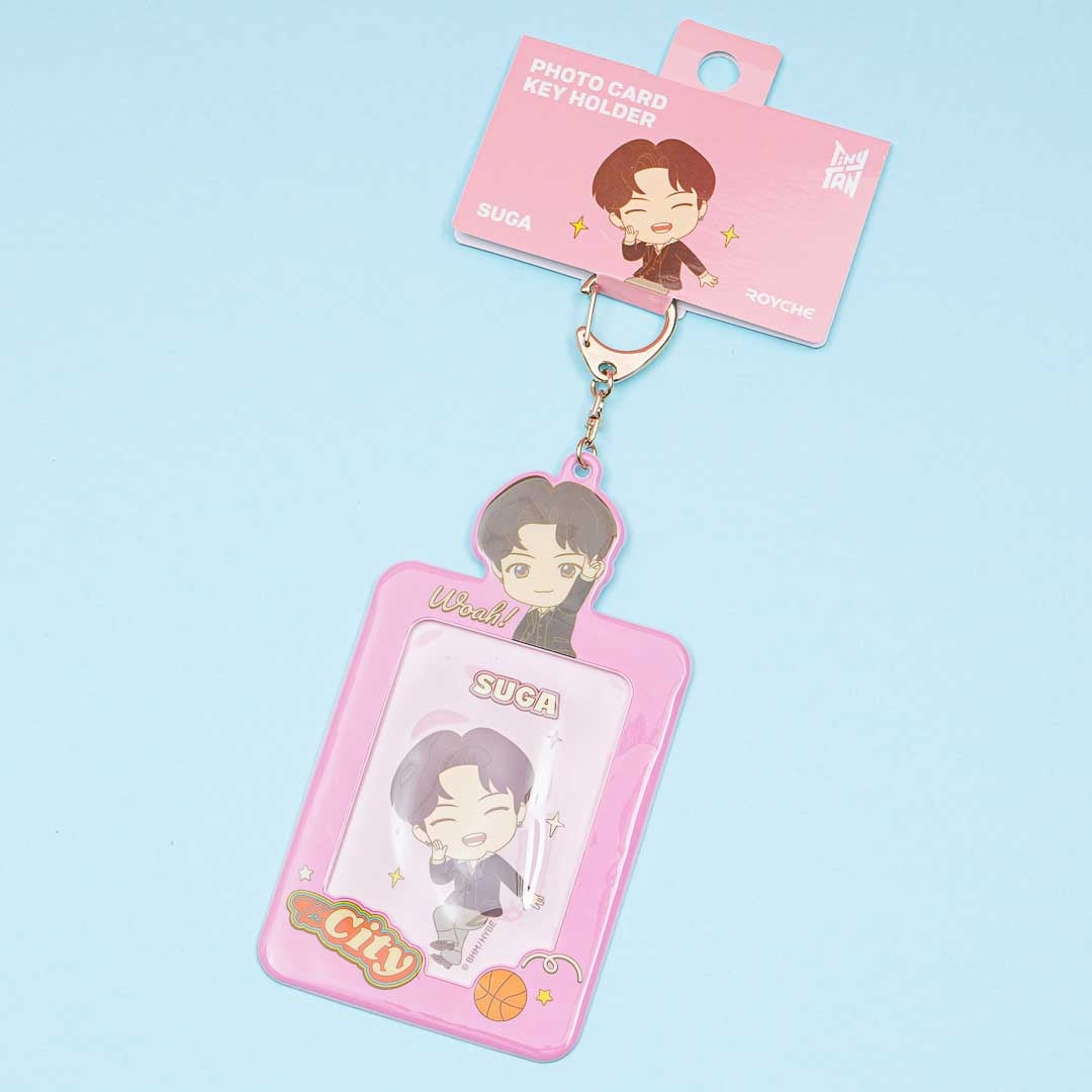 BTS TinyTAN Photo Card Key Holder - SUGA