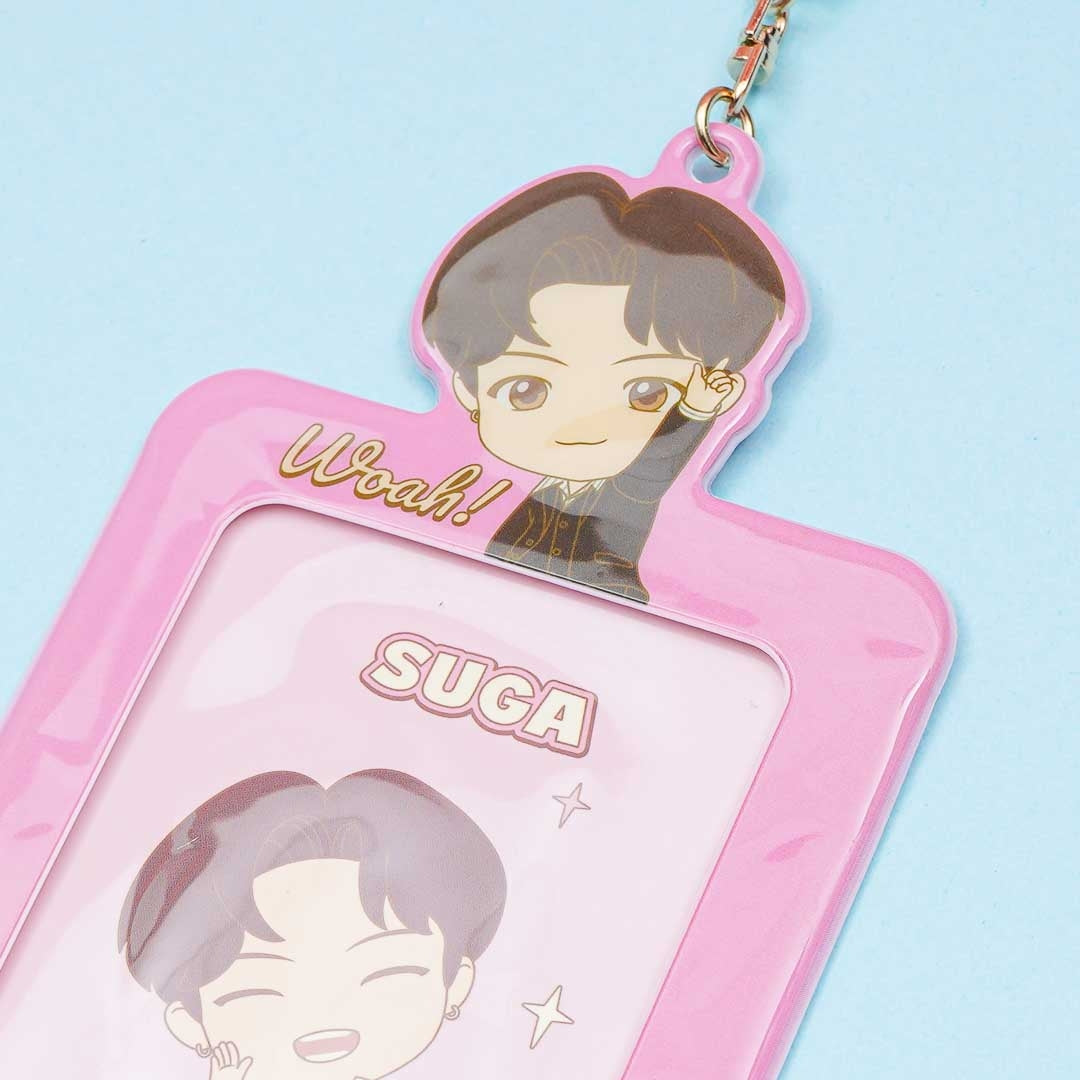 BTS TinyTAN Photo Card Key Holder - SUGA