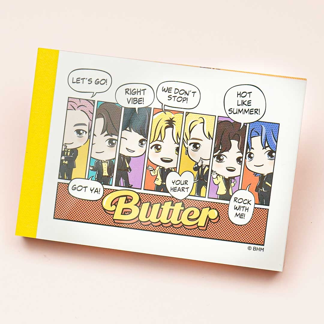 BTS TinyTAN Butter Mini Memo Pad - White