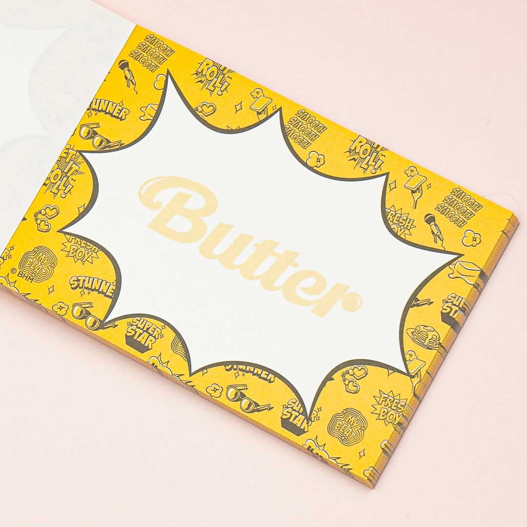 BTS TinyTAN Butter Mini Memo Pad - White