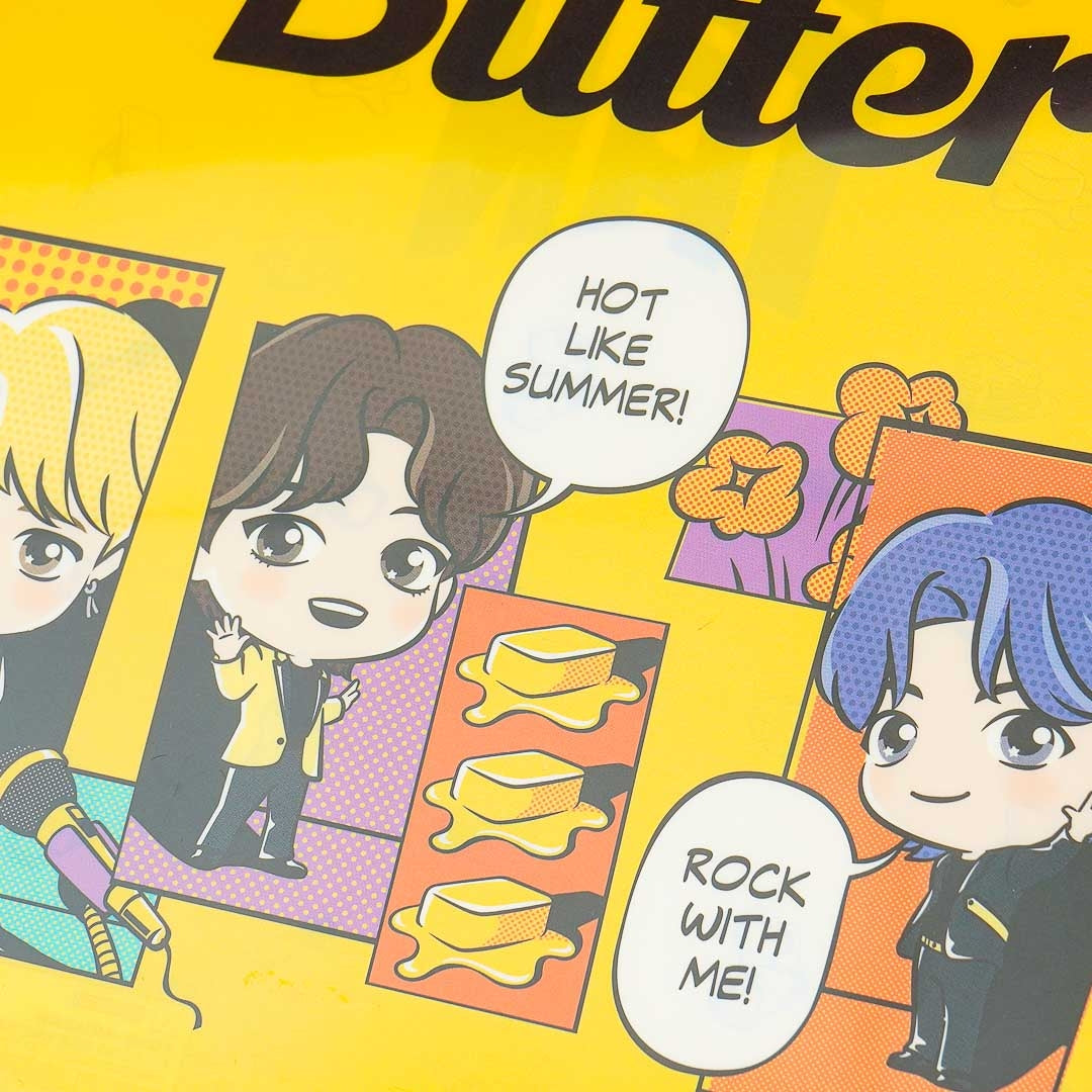 BTS TinyTAN Butter Comic Clear A4 File