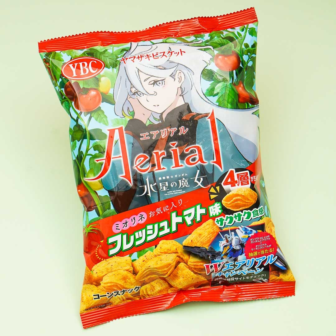 YBC Aerial Gundam Corn Snacks - Fresh Tomato