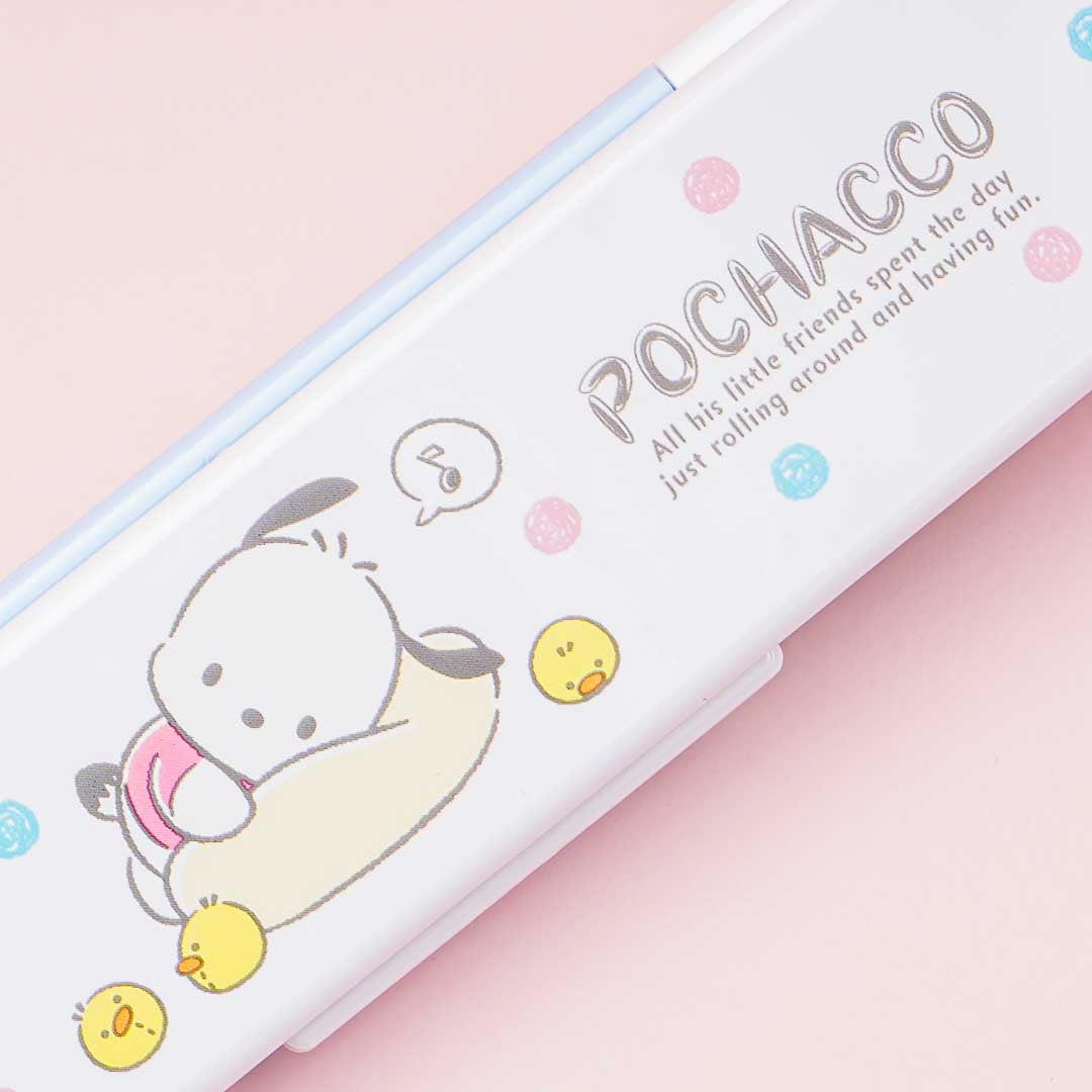 Pochacco Rolling Around Utensil Set