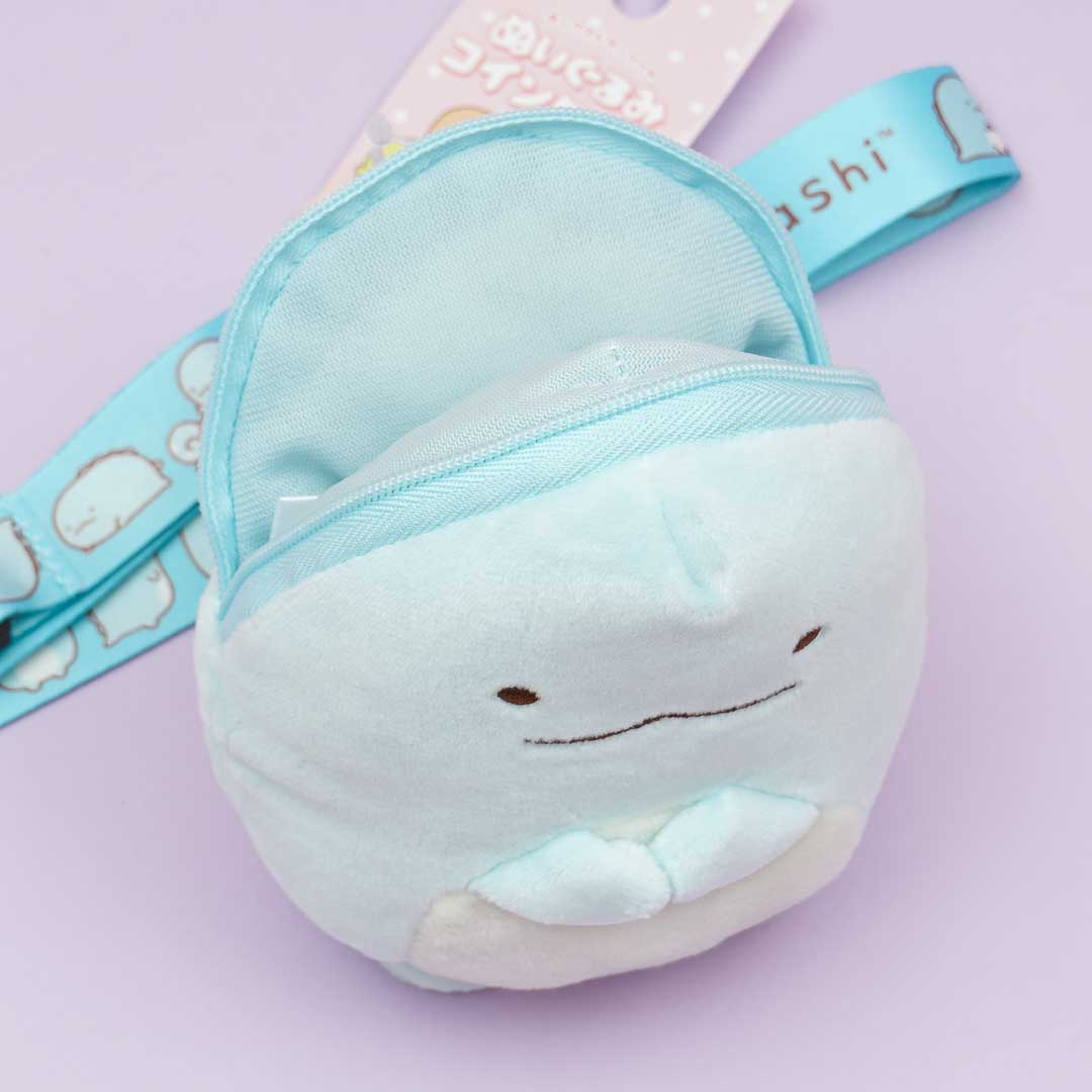 Sumikko Gurashi Fluffy Coin Purse With Neck Strap - Tokage