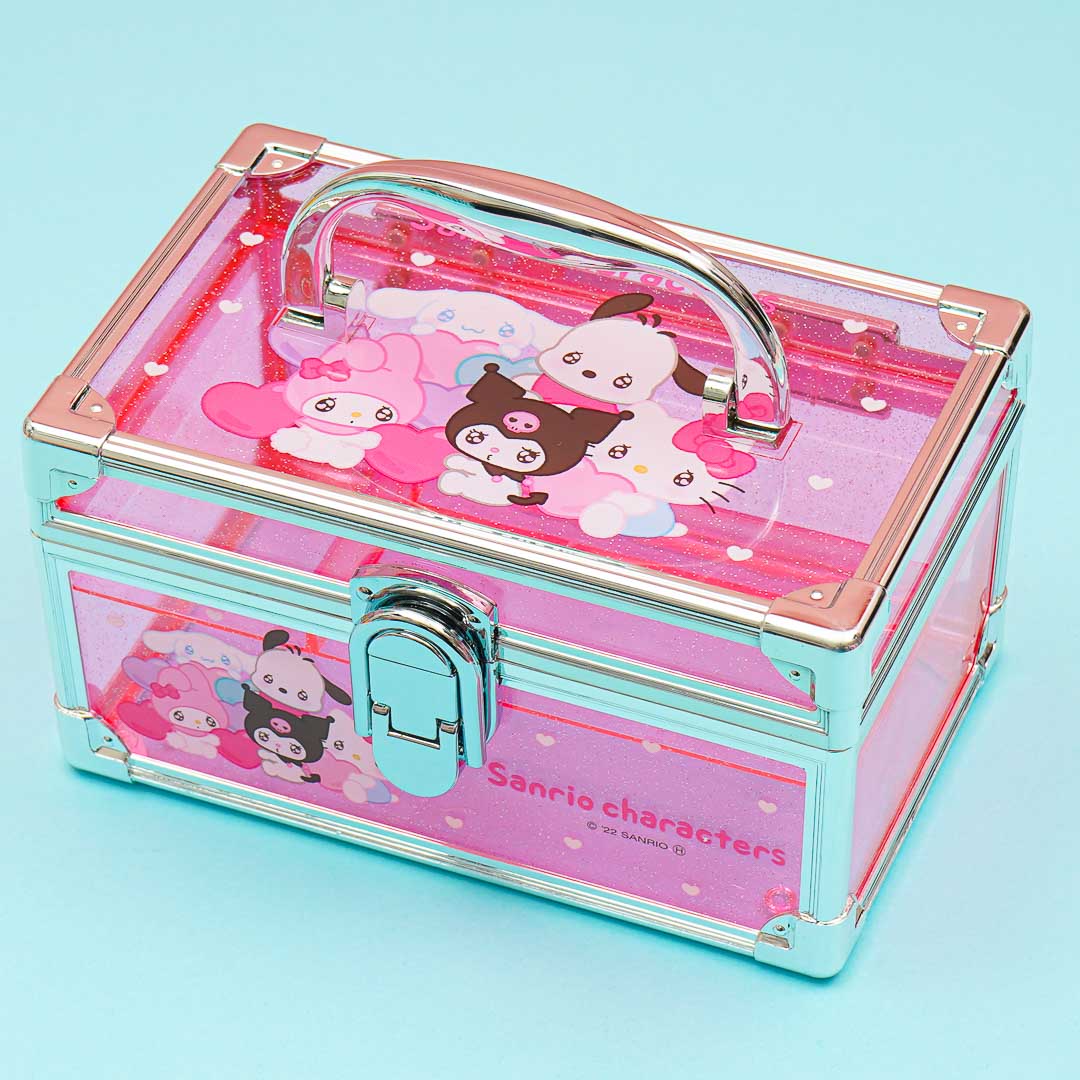 Sanrio Characters Pink Love Clear Vanity Case