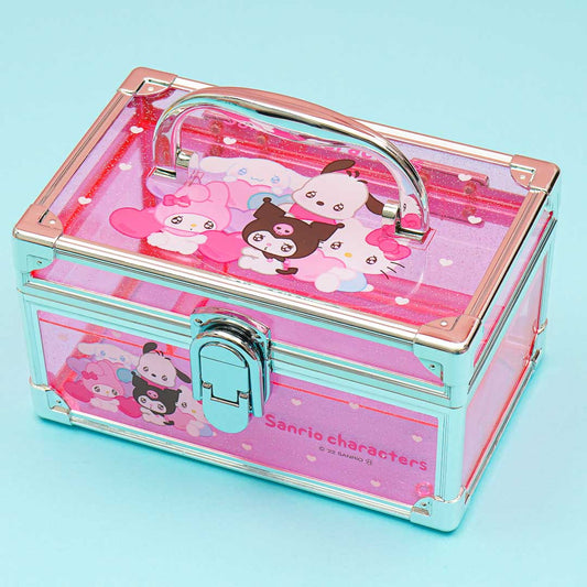 Sanrio Characters Pink Love Clear Vanity Case