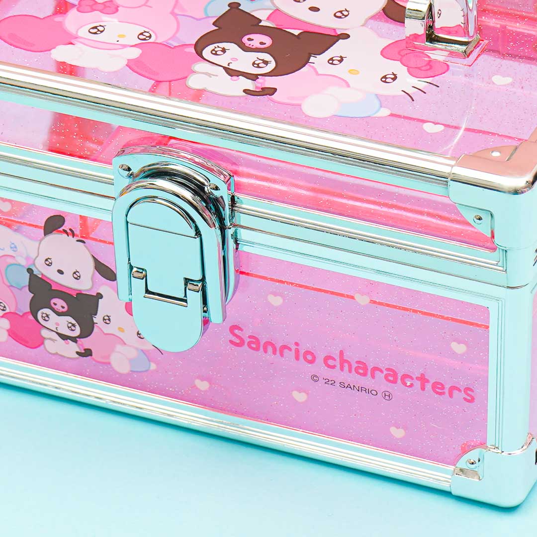 Sanrio Characters Pink Love Clear Vanity Case