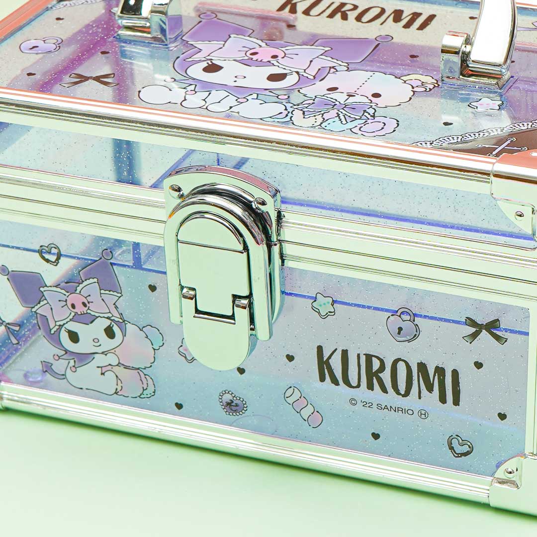Kuromi Teddy Bear Love Clear Vanity Case