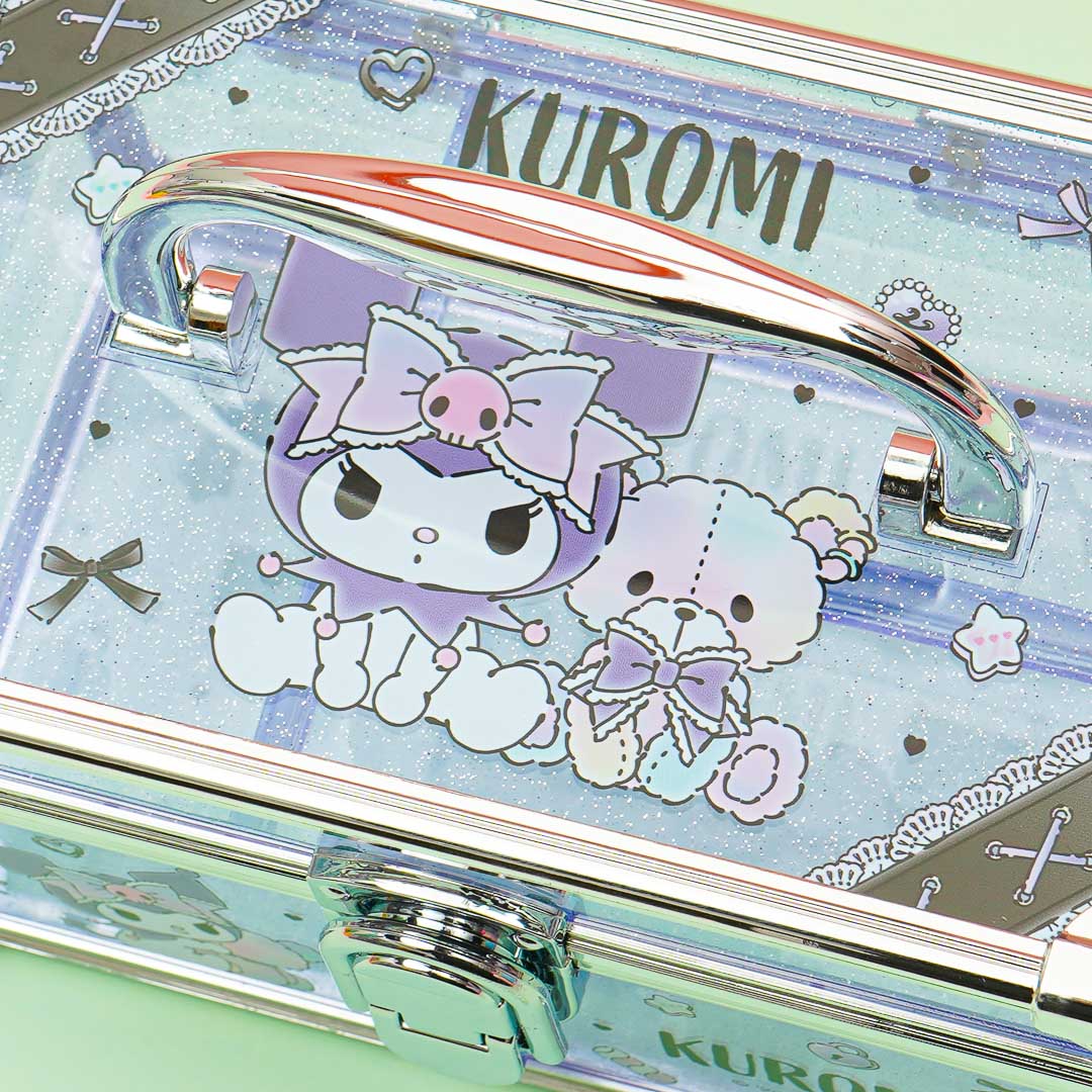 Kuromi Teddy Bear Love Clear Vanity Case