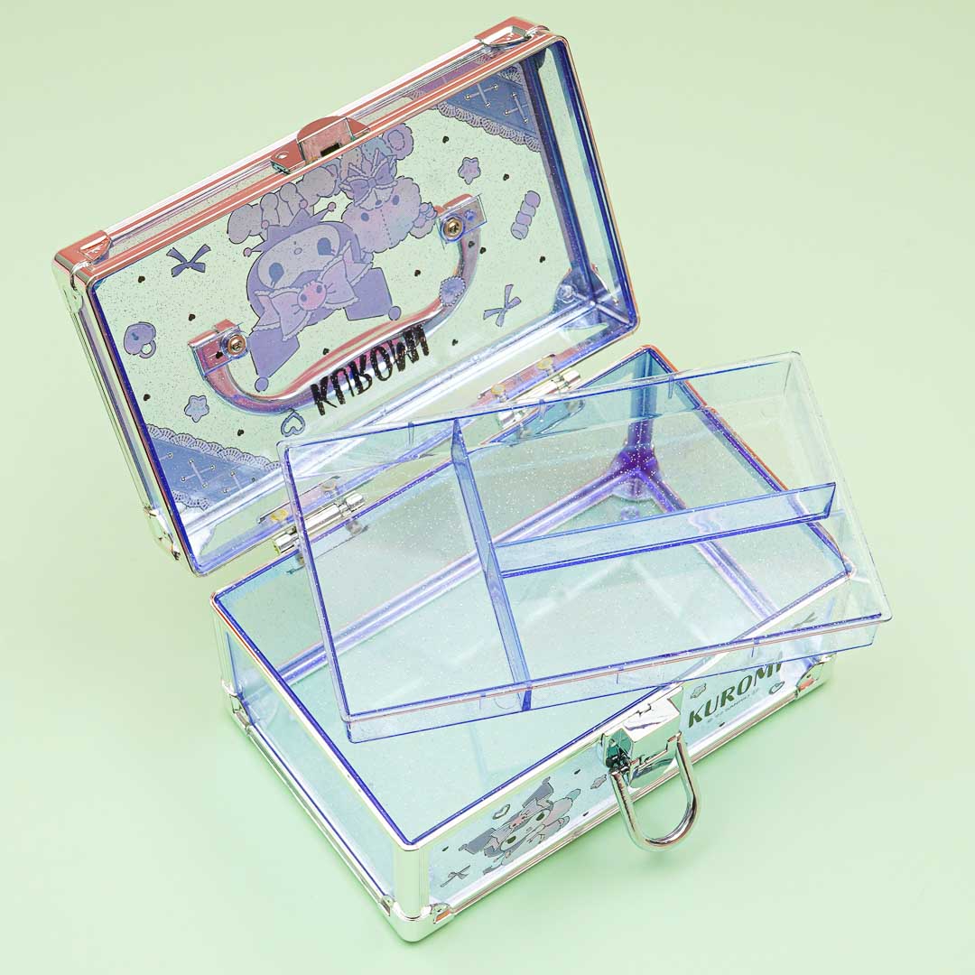 Kuromi Teddy Bear Love Clear Vanity Case