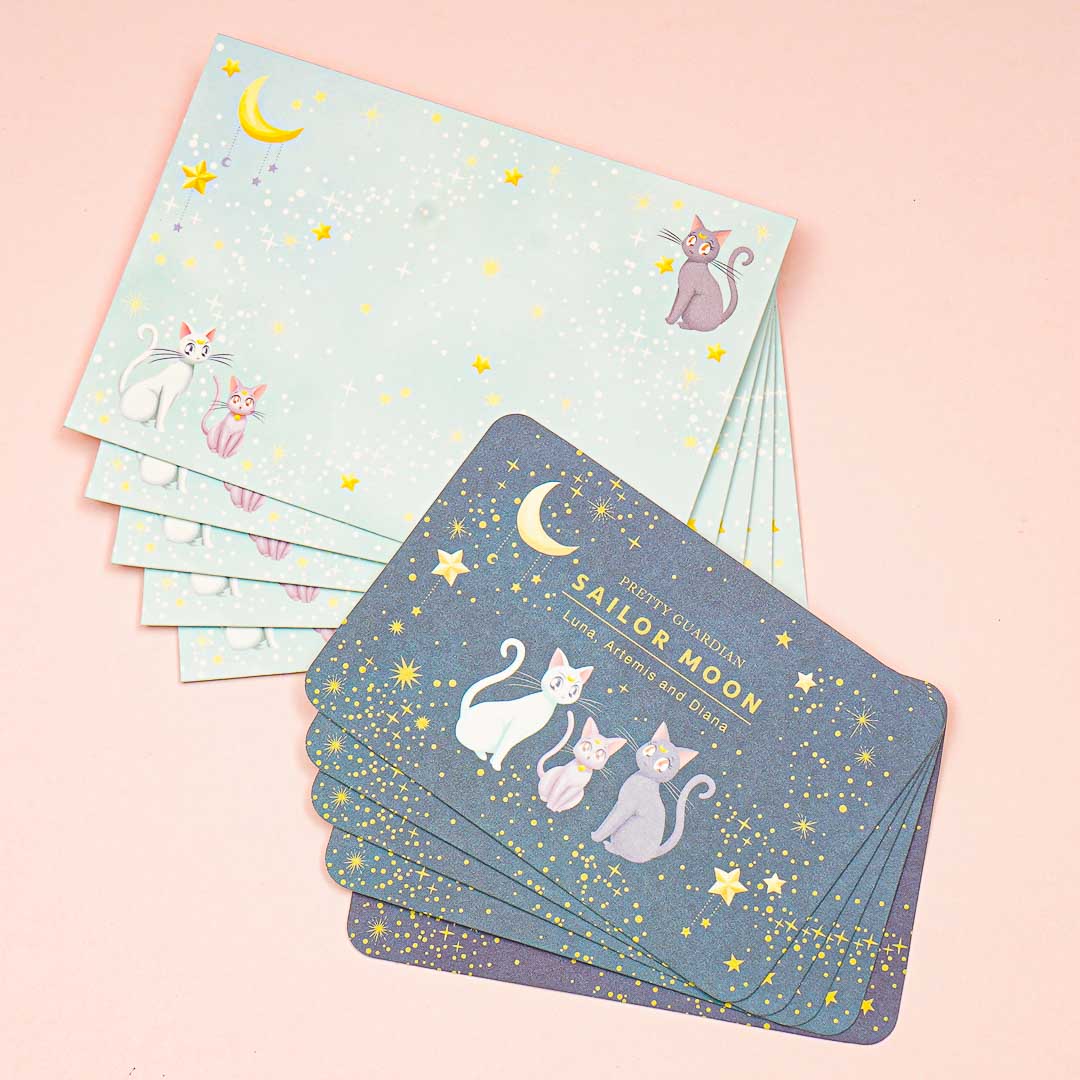 Sailor Moon Starry Cats Mini Letter Set